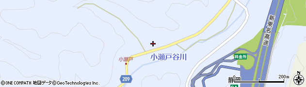 静岡県静岡市葵区小瀬戸1614周辺の地図