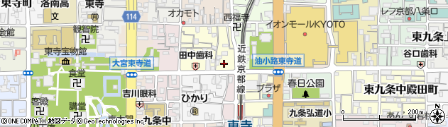 京都府京都市南区西九条針小路町95周辺の地図
