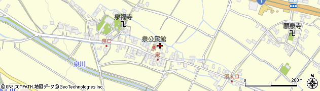 滋賀県甲賀市水口町泉550周辺の地図