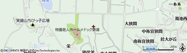 愛知県東浦町（知多郡）緒川（北大狭間）周辺の地図
