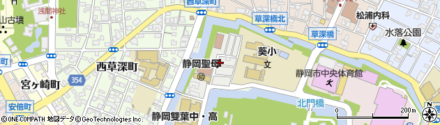 社民党静岡支部周辺の地図