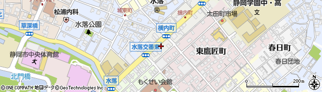 静岡県静岡市葵区横内町42周辺の地図