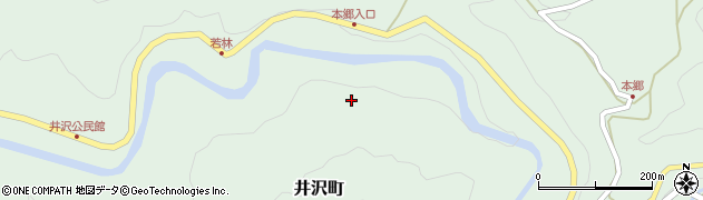 愛知県岡崎市井沢町（平）周辺の地図