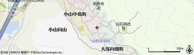 京都府京都市山科区小山小川町53周辺の地図