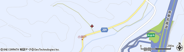 静岡県静岡市葵区小瀬戸1628周辺の地図
