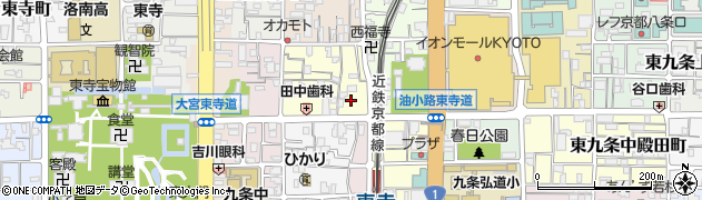 京都府京都市南区西九条針小路町97周辺の地図
