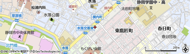 静岡県静岡市葵区横内町41周辺の地図