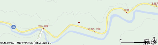 愛知県岡崎市井沢町（落）周辺の地図