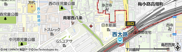 京都府京都市南区吉祥院西ノ庄門口町周辺の地図