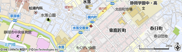 静岡県静岡市葵区横内町39周辺の地図
