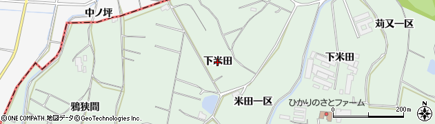 愛知県東浦町（知多郡）緒川（下米田）周辺の地図