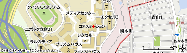 立命館大学びわこ・くさつキャンパス　共通教育課・ＢＫＣサービス・ラーニングセンター周辺の地図