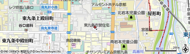 京都府京都市南区東九条西岩本町周辺の地図
