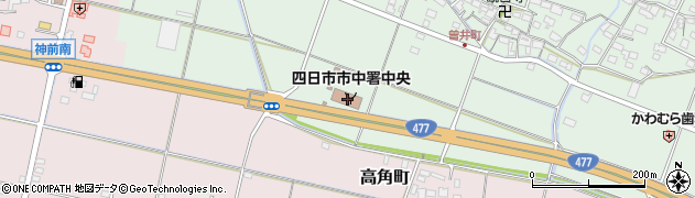 三重県四日市市曽井町391-2周辺の地図
