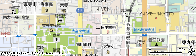 京都府京都市南区西九条猪熊町8周辺の地図