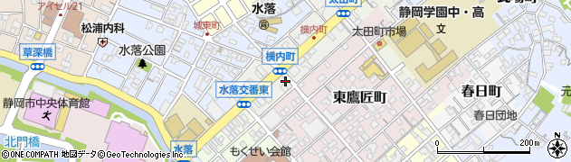 静岡県静岡市葵区横内町35周辺の地図