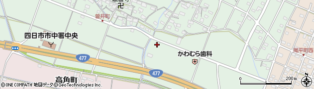 三重県四日市市曽井町80周辺の地図