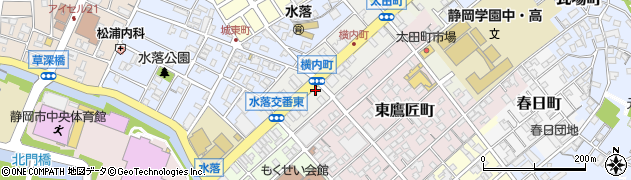 静岡県静岡市葵区横内町36周辺の地図