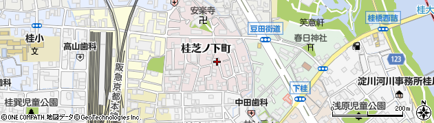 京都府京都市西京区桂芝ノ下町26周辺の地図