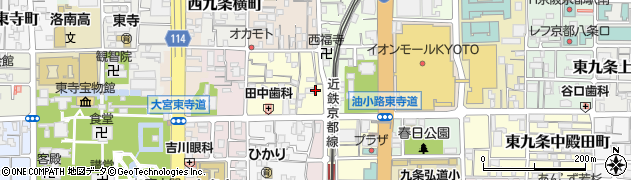 京都府京都市南区西九条針小路町88周辺の地図