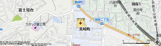 セリアマツヤスーパー大津美崎店周辺の地図