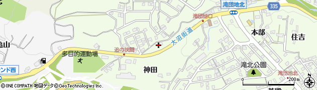 愛知県岡崎市滝町（本部）周辺の地図