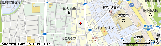 モバイルプラザ神明店周辺の地図