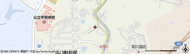 滋賀県甲賀市水口町松尾1078周辺の地図