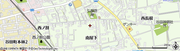 愛知県知立市谷田町南屋下周辺の地図