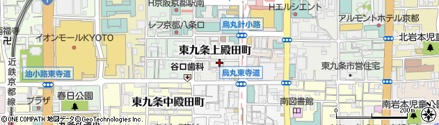 タイムズカー京都新幹線口店周辺の地図
