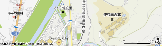静岡県伊豆市柏久保1411-2周辺の地図