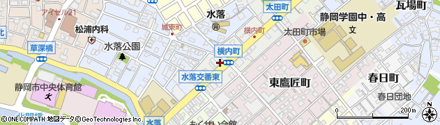 静岡県静岡市葵区横内町66周辺の地図