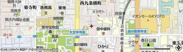 京都府京都市南区西九条猪熊町22周辺の地図