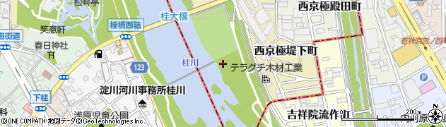京都府京都市右京区西京極河原町裏町周辺の地図