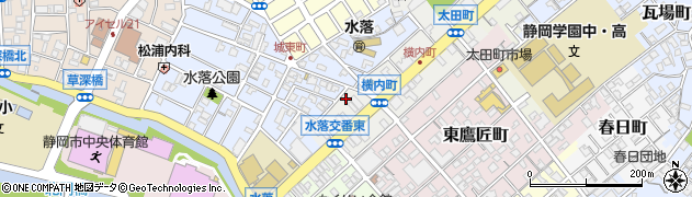 静岡県静岡市葵区横内町64周辺の地図