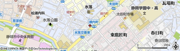 静岡県静岡市葵区横内町67周辺の地図