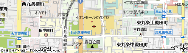 京都府京都市南区西九条鳥居口町周辺の地図