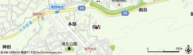 愛知県岡崎市滝町（住吉）周辺の地図