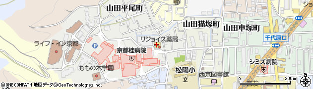 リジョイス薬局桂店周辺の地図