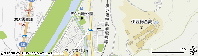 静岡県伊豆市柏久保1424周辺の地図