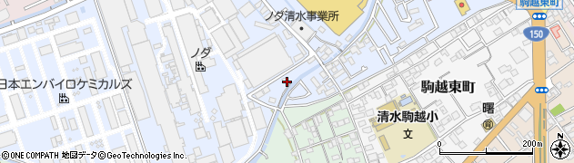 静岡県静岡市清水区駒越北町11周辺の地図