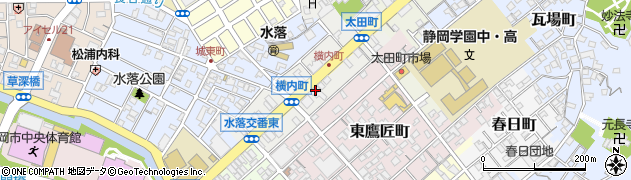 静岡県静岡市葵区横内町26周辺の地図