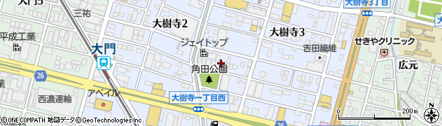 愛知県岡崎市大樹寺周辺の地図