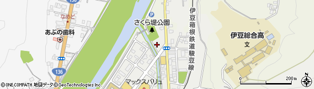 静岡県伊豆市柏久保1383周辺の地図