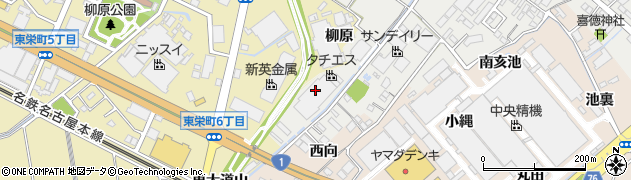 愛知県安城市浜屋町（浜道）周辺の地図