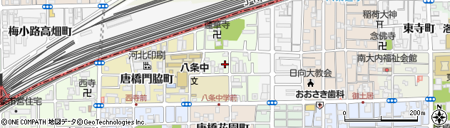 京都府京都市南区唐橋井園町周辺の地図