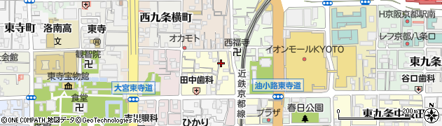 京都府京都市南区西九条針小路町78周辺の地図