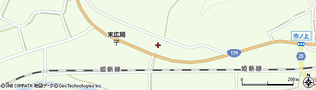 兵庫県佐用町（佐用郡）末廣周辺の地図