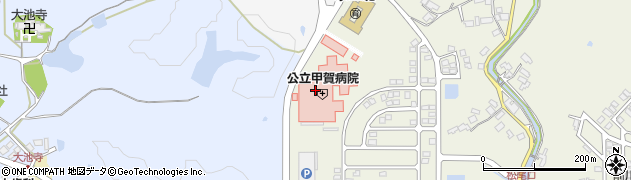 公立甲賀病院訪問看護ステーション周辺の地図