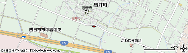 三重県四日市市曽井町320周辺の地図